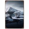 Retro Black Bear Mist Art Tin Sign 20x30cm Dramatic Wall Decor