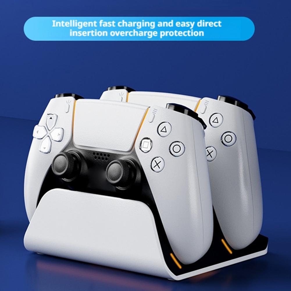 PS5 Griff-Ladegerät PlayStation Ladestation Für PlayStation 5 DualSense Edge RGB-Modus Schnelle Griff-Ladestation Mit Kabel