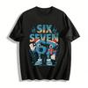Christmas Themed 67 Anthropomorphic Print Casual Top Pure Cotton T-shirt