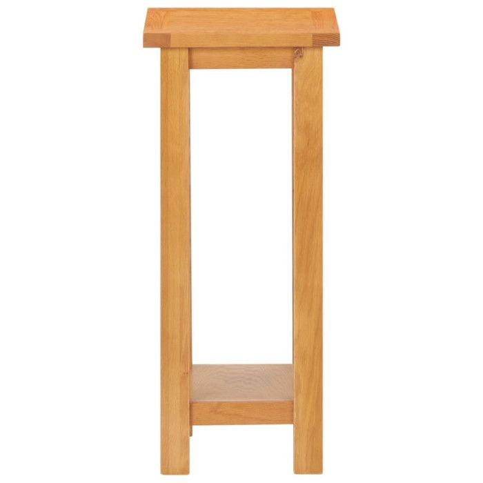 VidaXL Table d'appoint 27x24x55 cm Bois de chêne massif