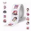 500Pcs/Roll Anime KPop Demon Hunters Stickers Demon Hunters Tiger DIY Scrapbooking Phone Luggage Skateboard Water Resistant