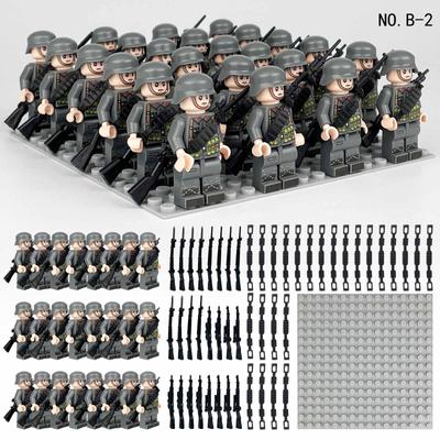 Ensemble de blocs de construction militaires de l'armée Phalanx, 24 pièces, jouets de poupée à assembler de petites particules