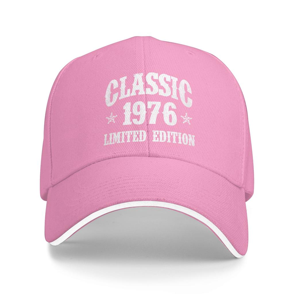 Vintage 1976 Limited Edition Birthday Baseball Cap Streetwear UnisexTeens Hip Hop Hats Design Running Hippie Baseball Caps Gift