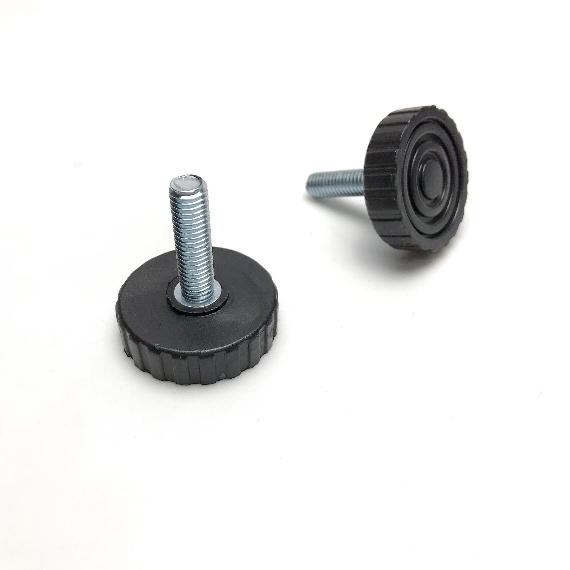M8 Adjustable Round Base Foot Pad for Fitness Equipment - Height Adjustment & Spare Parts