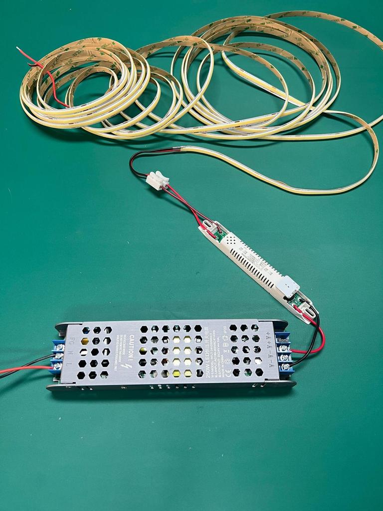 Slightly Bright To Full Bright Garage Strip Lights with Microwave Radar Sensor Switch, 10% Induction Power, 12-24V.