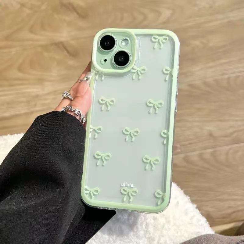 

Cute Purple Pink Bow Soft Clear Case Protection for IPhone 15 14 13 12 11 14 Pro Max Soft Camera Protection Case for IPhone 15 iPhone 11