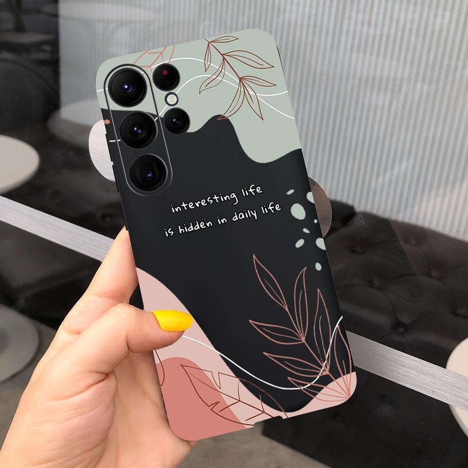 Silicone Case For Samsung S23 Ultra 5G Phone Cases Lovely Printing Soft TPU Cover For Samsung Galaxy S23 S 23 Plus S23+ Coque
