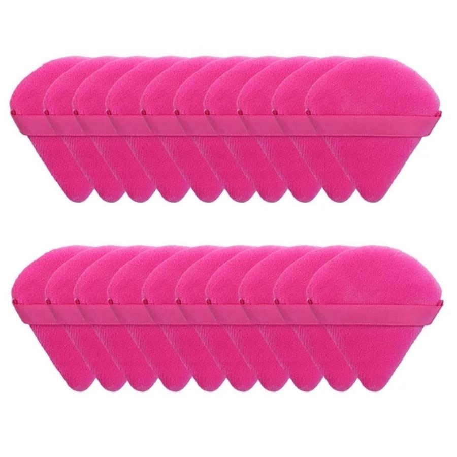 20 bucăți noi de burete triunghiular cu un machiaj moale, prietenos cu pielea și delicat, potrivit pentru utilizare acasă sau în călătorie