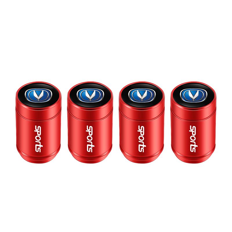

4Pcs Metal Tire Valve Caps Car Dust Proof Cap Accessories For Changan UNI-K CS35 CX70 CS85 CS55 CS75 CS15 Alsvin UNI-T Star EADO