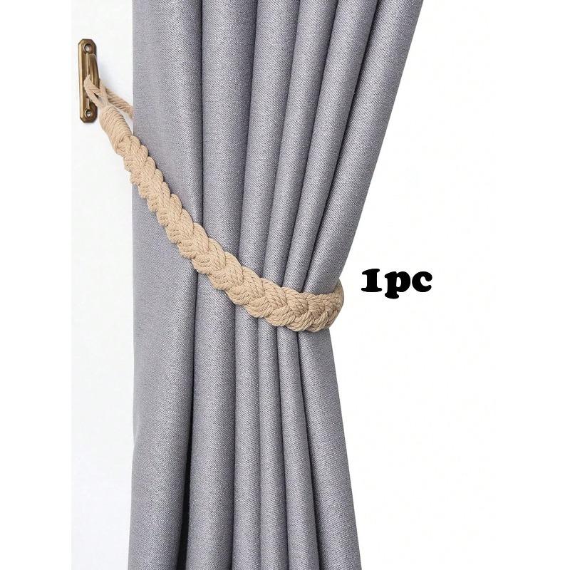 Handmade Braided Rope Curtain Tie Backs, Multiple Colors & Sizes Available, Suitable For Curtain Fixing