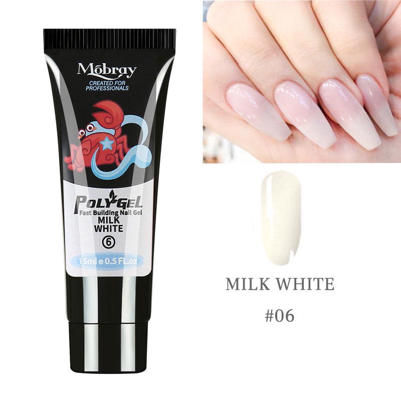 15g Polygelové nehty Akrylgel Prodloužení prstů Stavební gel Umělé tipy na nehty pro DIY nebo nehtové studio