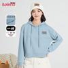 Baleno Damen Rundhals Kordelzug Cropped Sweatshirt