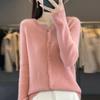 QingHe Kaschmir Damen 30% Kaschmir Cardigan - Weicher & Warmer Wollmischungs Pullover