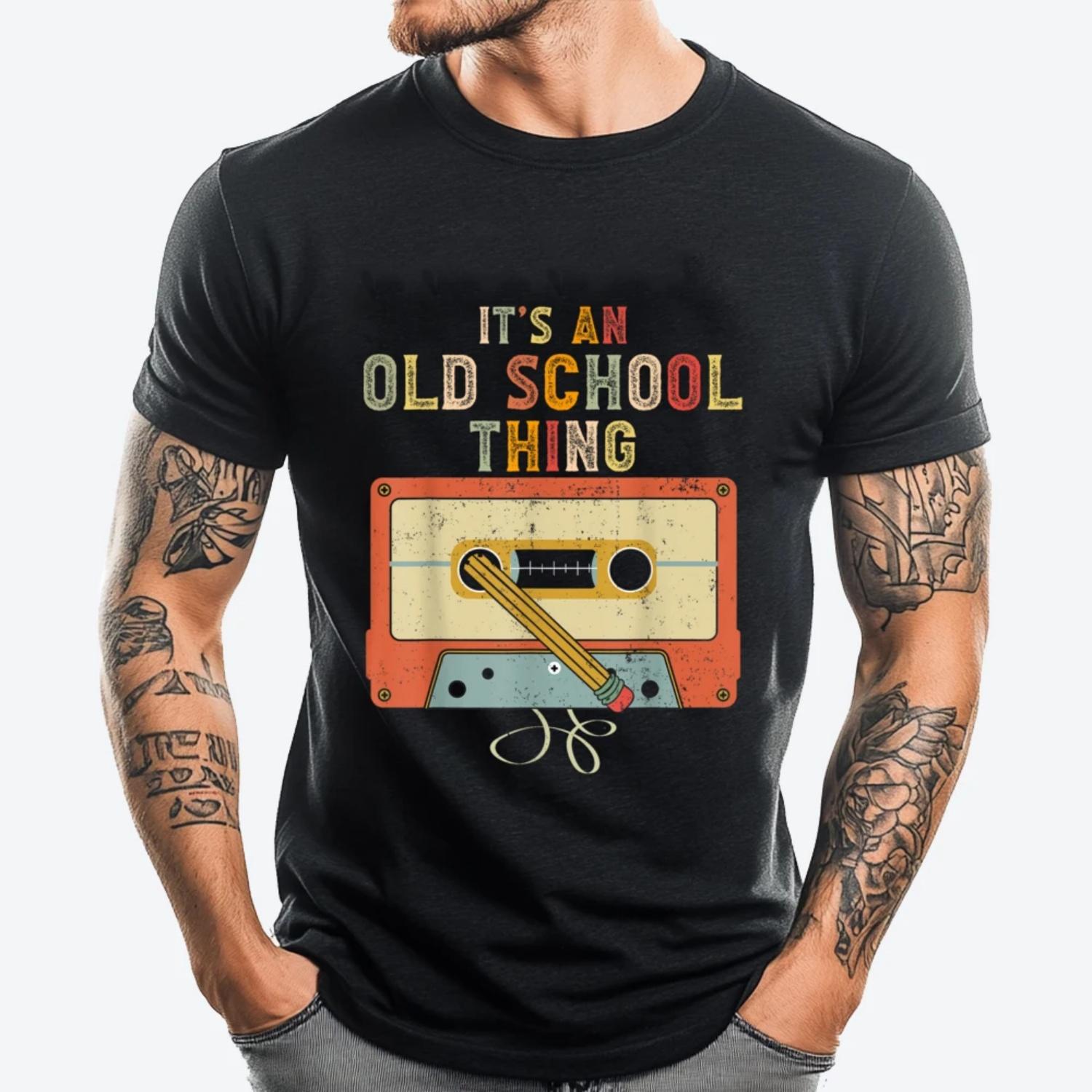 

Retro Cassette Tape Music 80s 90s Women Plain T Shirts Wholesale Mans New Year 2025 Graphic T Shirts Tshirts Men Vintage Style S чёрный