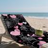 Hearts & Webs Compact Travel Beach Towel Super Absorbent Sand Resistant, Microfiber for Swimming Camping Yoga