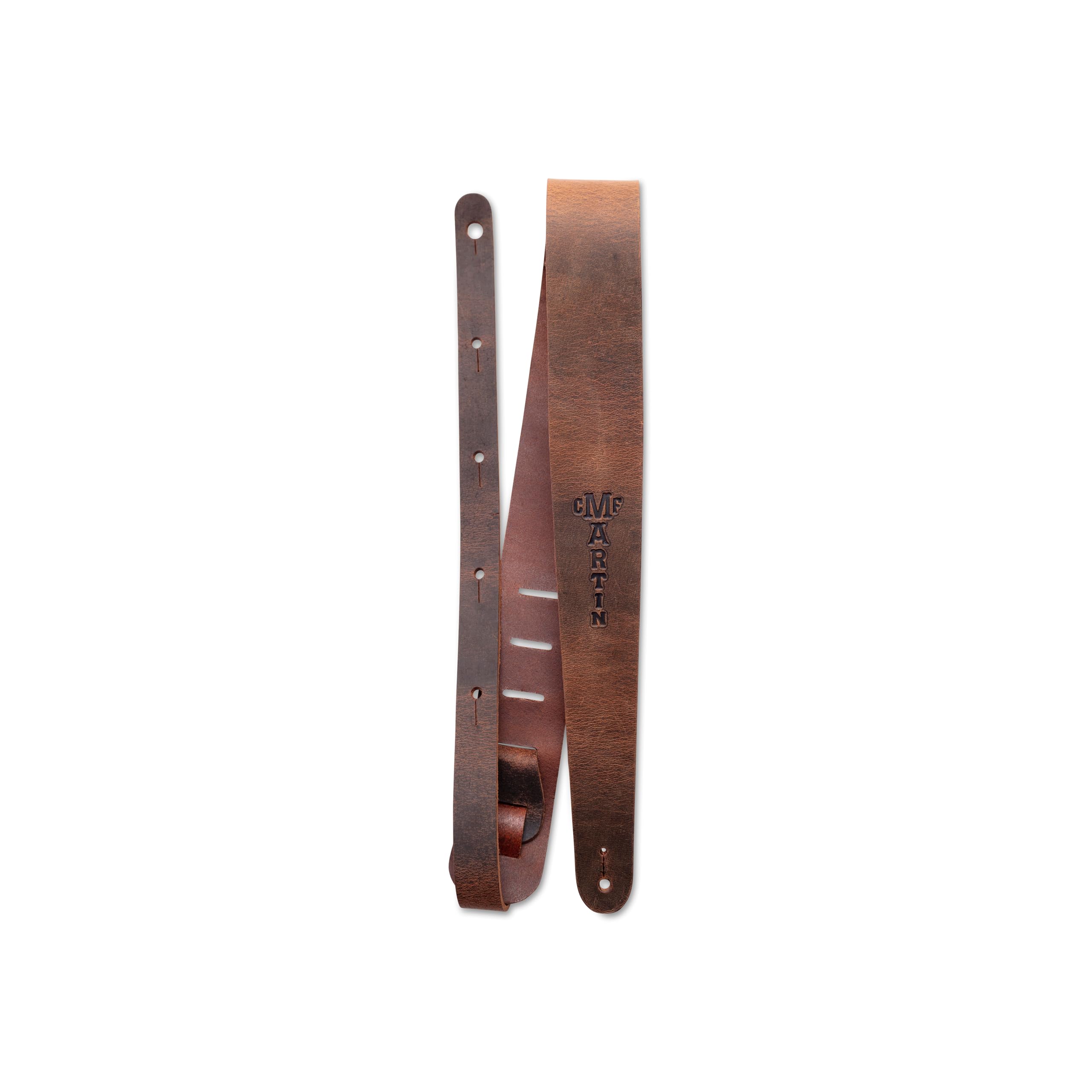 

Martin Vintage Leather Straps Brown 18A0065 Martin Vintage Leather Guitar Straps Brown Lightweight Leather Straps with Martin Logo – 100% C. F.
