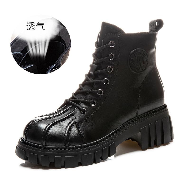 First layer cowhide shell head Martin boots women's autumn new women's retro short boots women's boots children