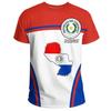 Paraguay Patriotic Polo Shirt, Casual Graphic Short Sleeve Top