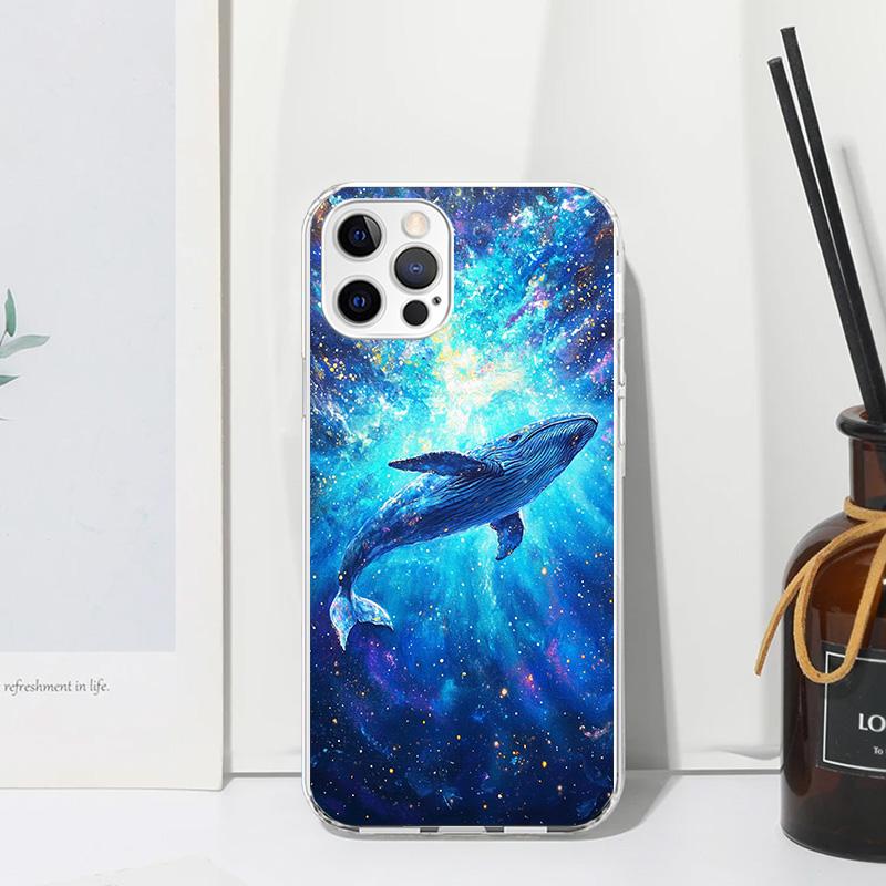 Humpback Whale Sea Giant Phone Case For Iphone 17 Air 16 15 Plus 16E 14 Pro Max 13 Mini 12 11 7 8 SE Fundas Soft Back Cover 17 A
