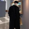 Men's Korean Style Mid-Length Over-the-Knee Wool Coat - Thick, Loose, Trendy Winter Windbreaker
