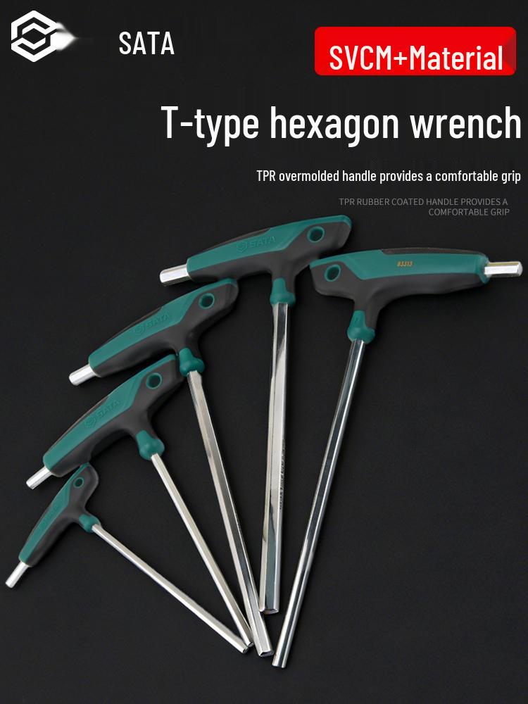 SATA T-Handle Hex Wrench Set: 2.5, 3, 4mm Hex Screwdrivers