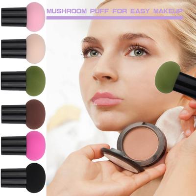The Mushroom-head Powder Puff Can Be Used Both Wet and Dry, and The Air-cushion Makeup Sponge Beauty Tool Does Not Eat Powder.
