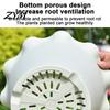 Nursery Pots for Green Plants Wavy Edge Planter with Saucer, Thickened Flower Pot Home Decor Drainage Holes, Modern Plant Indoor Outdoor Balcony