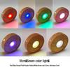 LED-Lit Solid Wood Base DIY Aromatherapy Diffuser with Stone Crystal Ornament