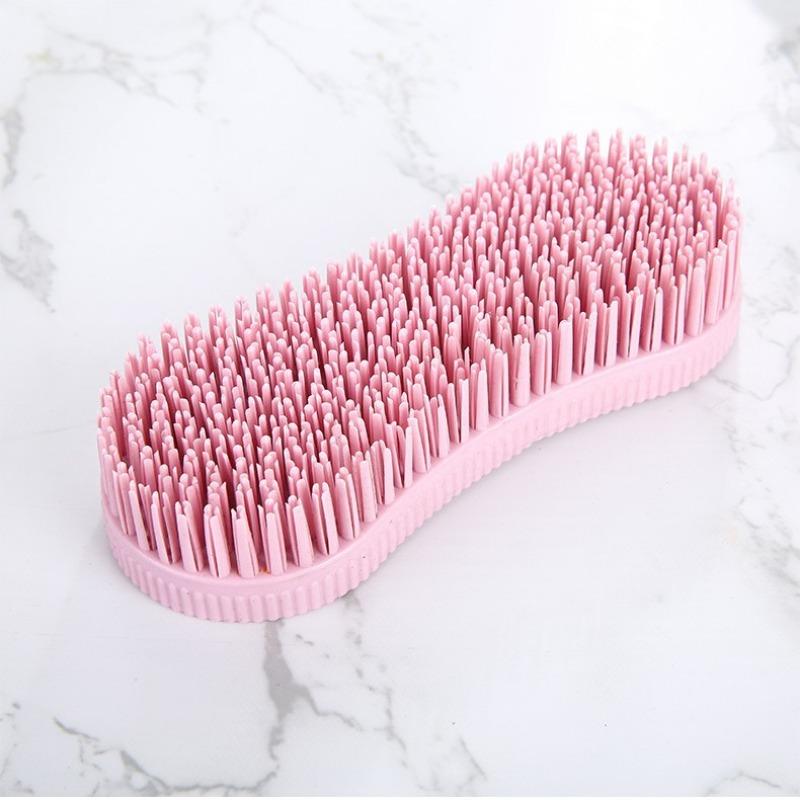 Plastic soft rubber bristles integrated 8-figure brush jeans brush household hard-bristle board brush kitchen cleaning brush