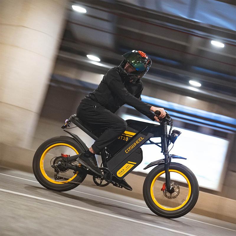 COSWHEEL - Adult Electric Mountain Bike GT20 Max, 20-inch, 60V motor, 3000W power, 25Ah+15Ah battery pack, off-road electric motorcycle