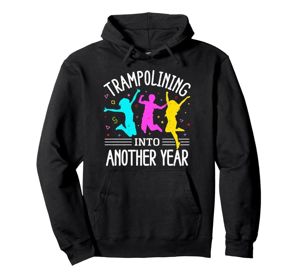 Trampoline Lover Birthday Party Jump Celebration Kids Hoodie