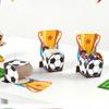 10-50PCS Cartoon Football Trophy Gift Packaging Boxes Children's Party Dessert Table Birthday Supplies Football Theme Candy Box