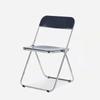 Transparent Chair Acrylic Fashion Chair Modern Milk Tea Dining Chair Stool Folding Restaurant  Balcony Furniture