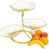 Lotus Leaf Shape Fruit Bowls Stand Vintage Table Countertop Holder  Vegetables Storage