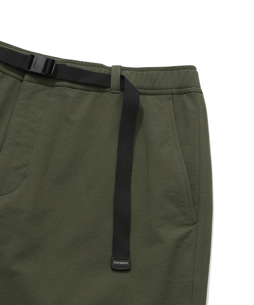 COVERNAT White Brushed Synthetic Regular Fit Pants Khaki