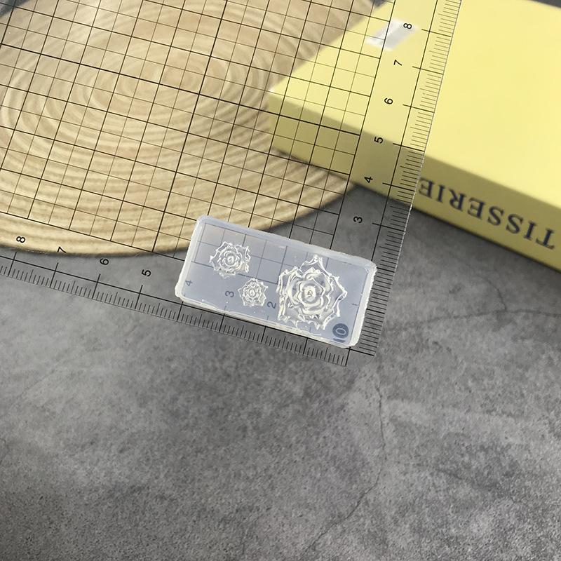 3D Rose Flower Silicone Nail Mold Ocean Style Shell Starfish Nail Transparent Mold Diy Nail Art Decoration Manicure Design Tools