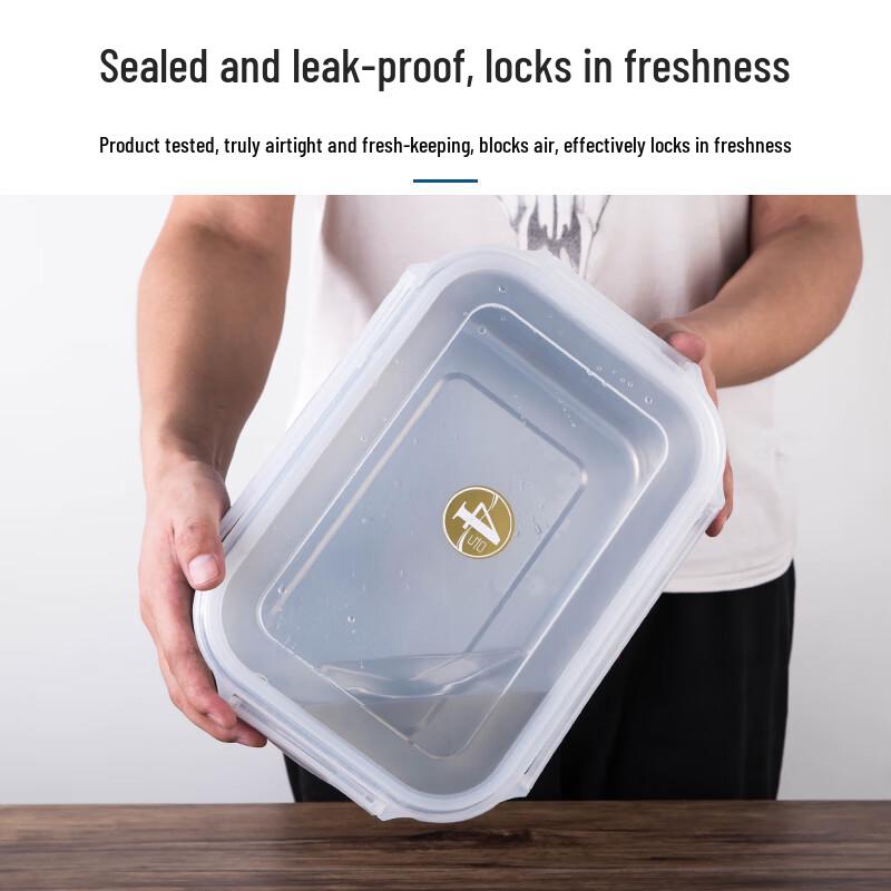 FATTBAO Stainless Steel Rectangular Food Storage Container with Lid