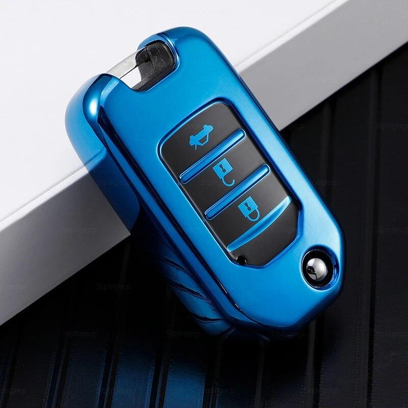 Placare TPU Carcasă pentru chei de mașină Husă Shell Fob pentru Honda Civic HRV CRV XRV CR-V Crider Odyssey Pilot Fit Accord Protector Accesorii