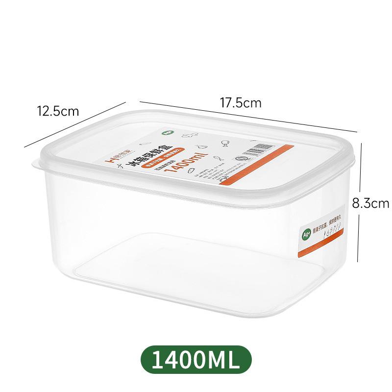 Rectangular Thick Plastic Food Storage Box - Microwaveable & Freezer Safe, Airtight Seal for Freshness