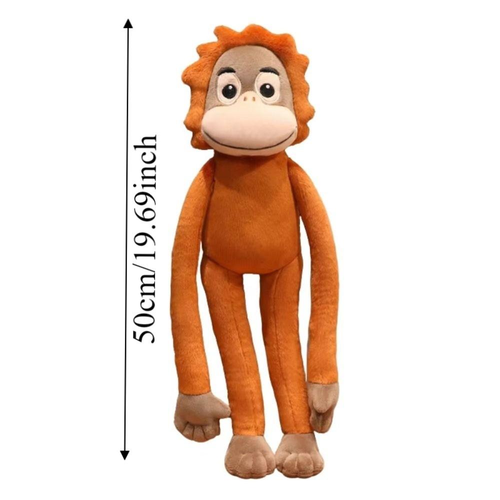 Long Arm Large Plush Monkey Doll Stuffed Doll Orangutan Plush Doll Long Arm Gorilla Doll  Baby Toys