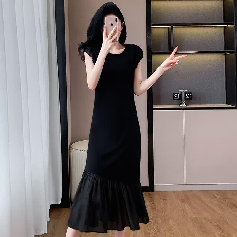 La Chapelle Women s Spliced T-Shirt Dress XL