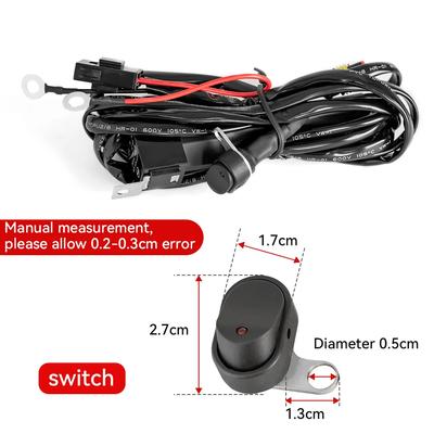 Motorrad Nebel Licht Kabelbaum LED Lampe Scheinwerfer Refit Relais Draht Motorrad Scheinwerfer Kabel Zubehör