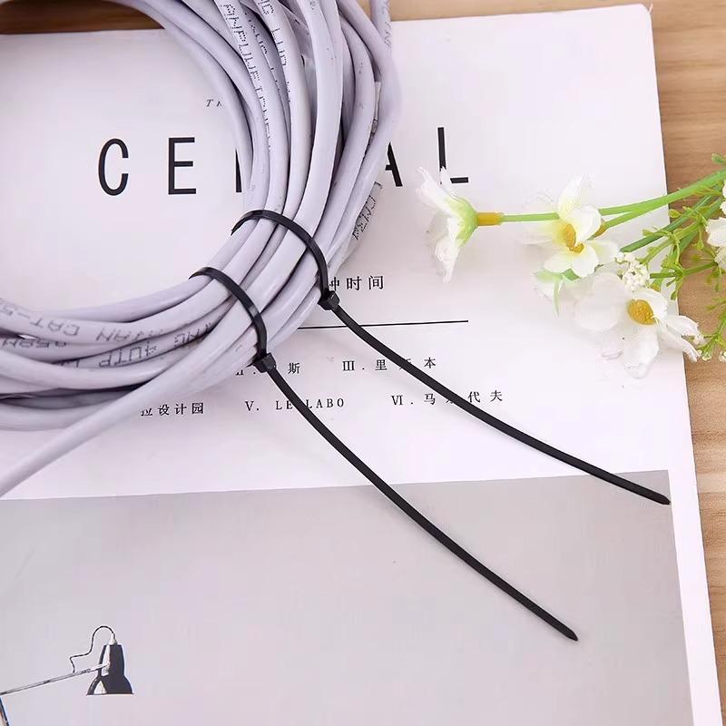 Strong Self-locking Nylon Cable TiesWire Sorting and Fixing Wire Clips Cable Management Wire Clips Network Cables