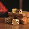 Retro Brass Dice – Creative Bronze Design for Nightclubs and Bars