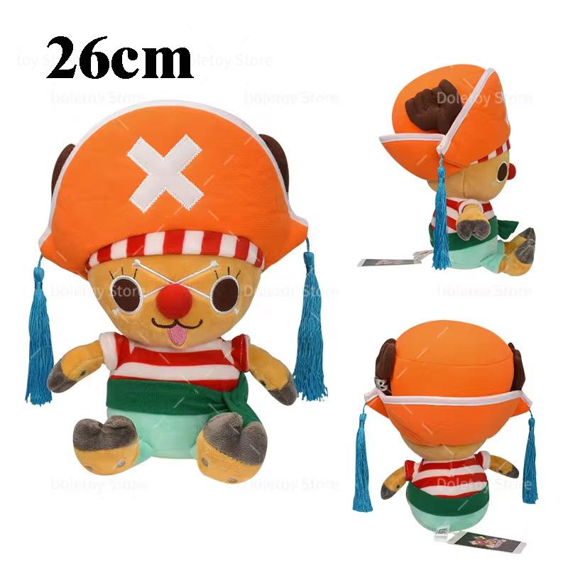 Original One Piece Plüschtier Gear 5 Luffy Sanji Brook Tony Tony Chopper Weiches Kuscheltier Kinder Echtes Anime-Geschenk