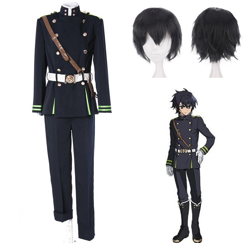 Anime Seraph Of The End Yūichirō Yuichiro Hyakuya Army Uniform Cosplay Costume