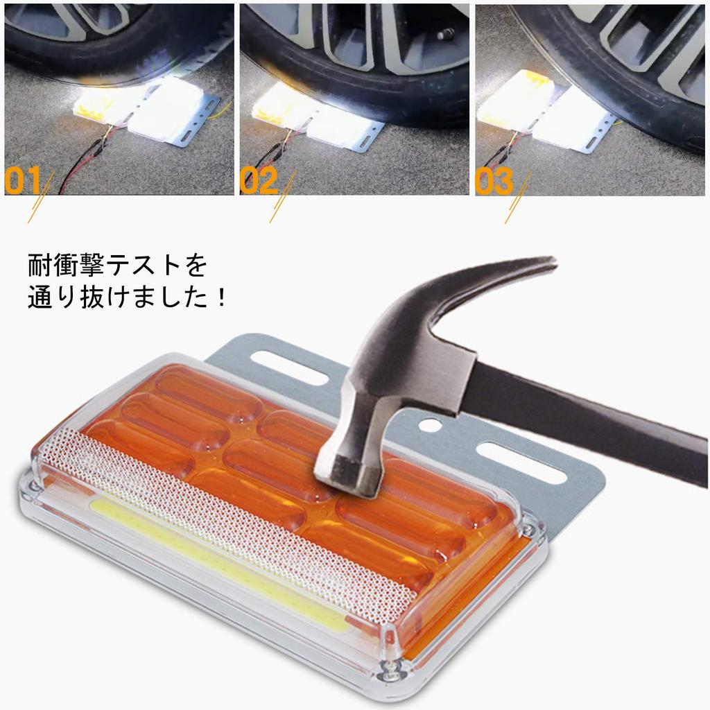 AUTOYUZU Side Marker Lamp, Shoulder Light, Car Width Light, Downlight, Turn Signal Function, COB