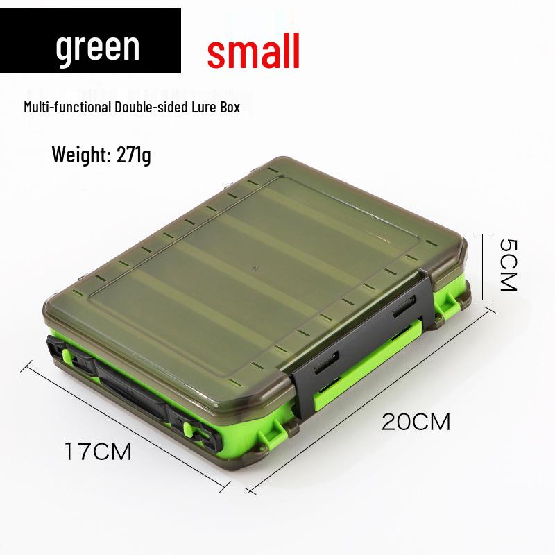 

Portable Double-Layer Wooden Shrimp and Minnow Fishing Tackle Box with Handle