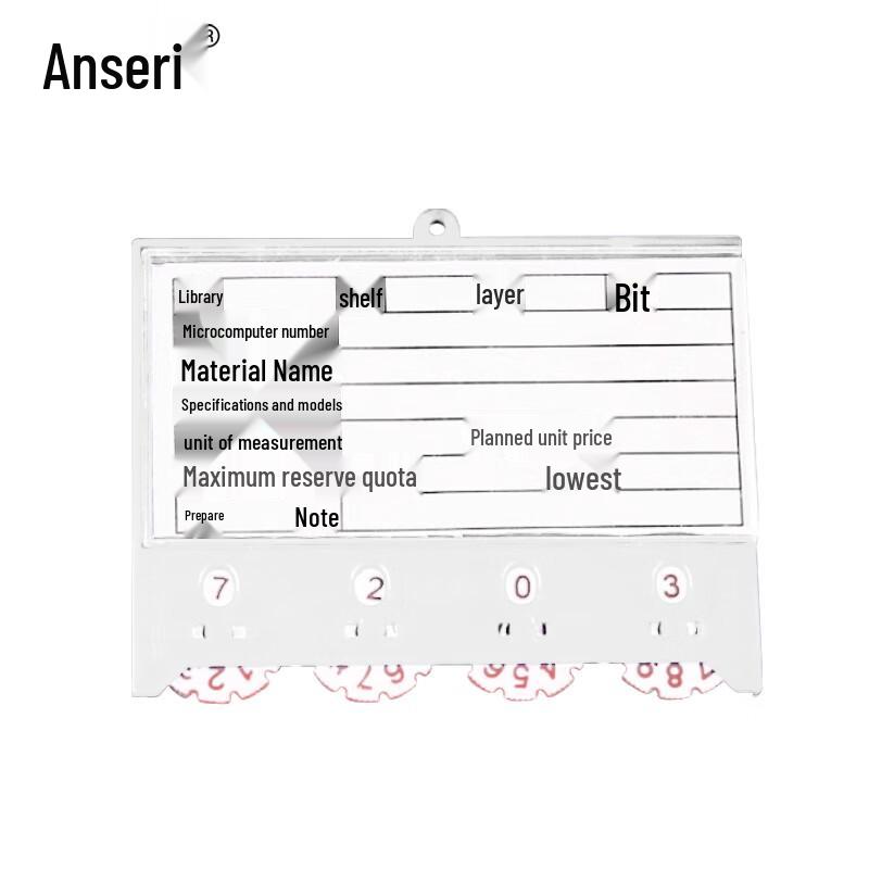 Anse Rui Magnetic Shelf Inventory Counting Card Holder