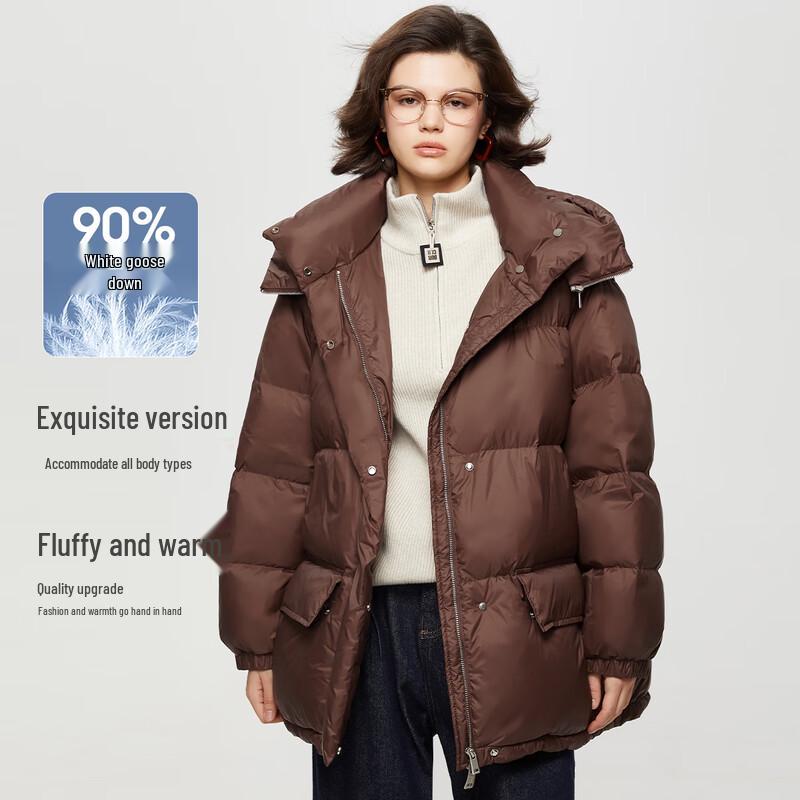 Shetu Women's Mid-Length Down Jacket